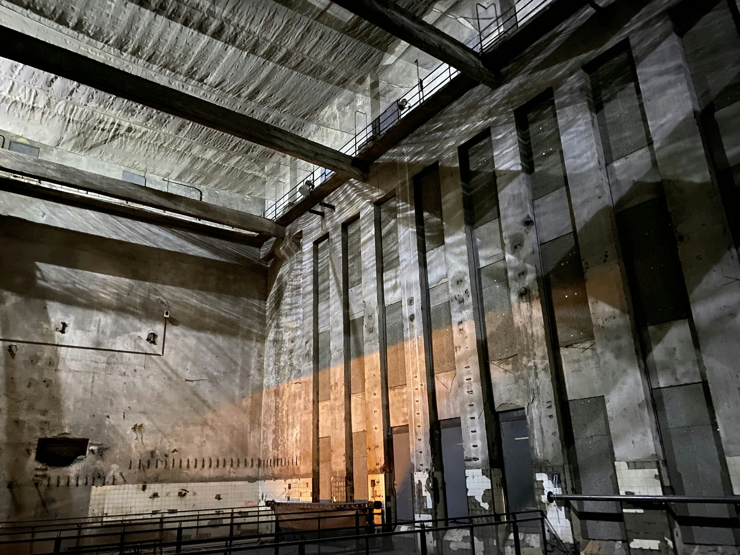 Light installation at Berghain