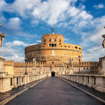 Castel Sant Angelo or Mausoleum of Hadrian in Rome.
