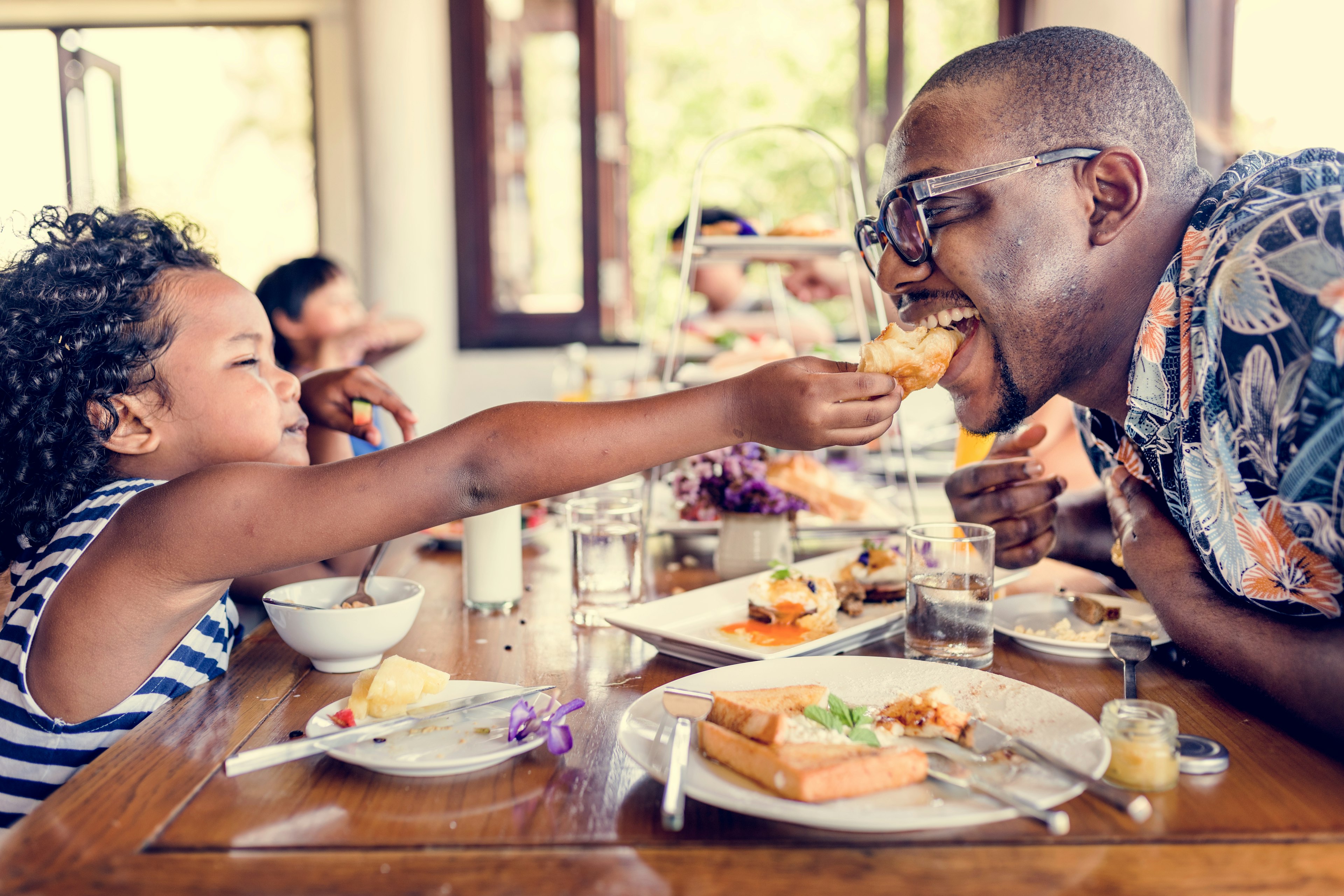 People having brunch at a restaurant