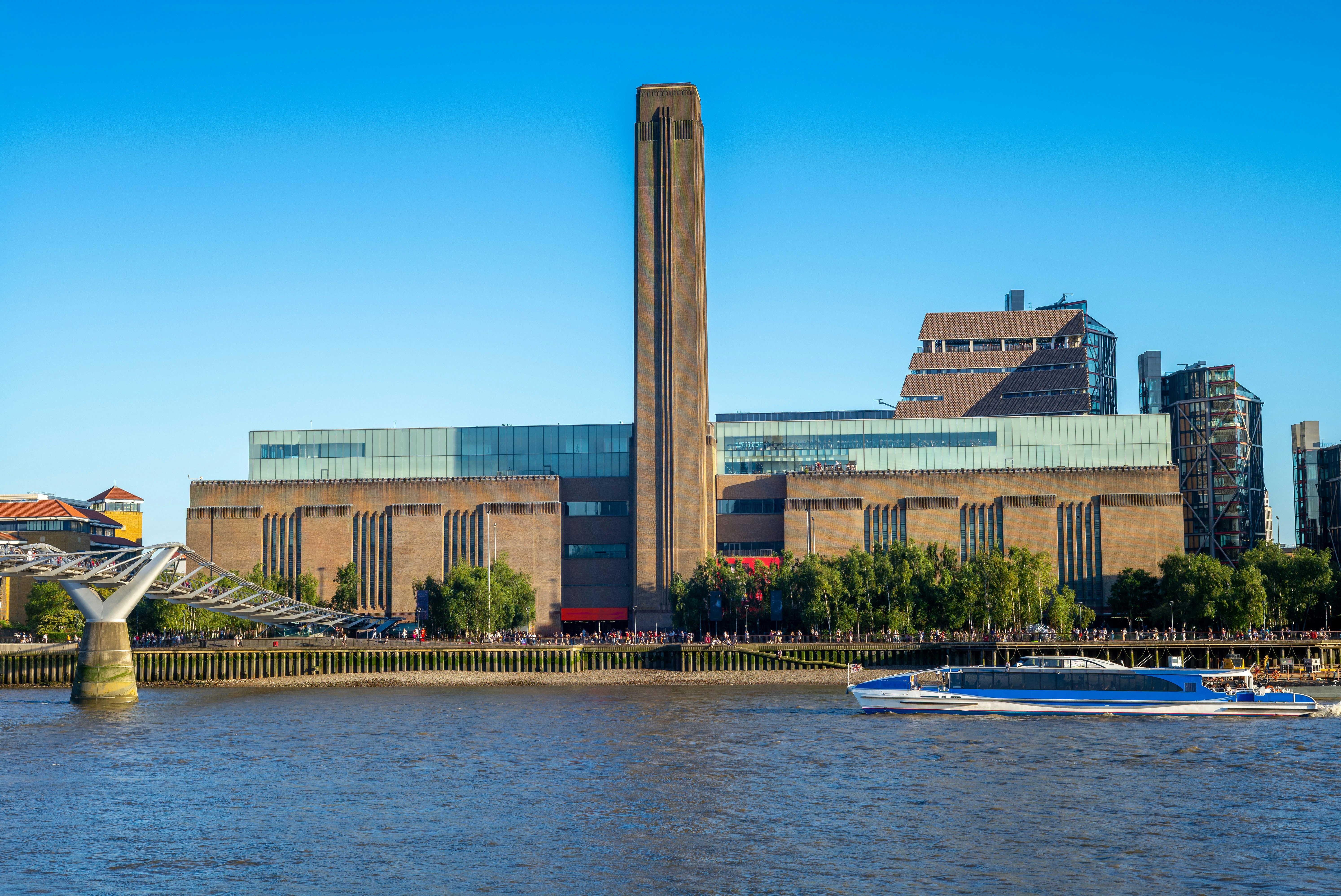 Tate Modern museum on the southern bank of the River Thames.
