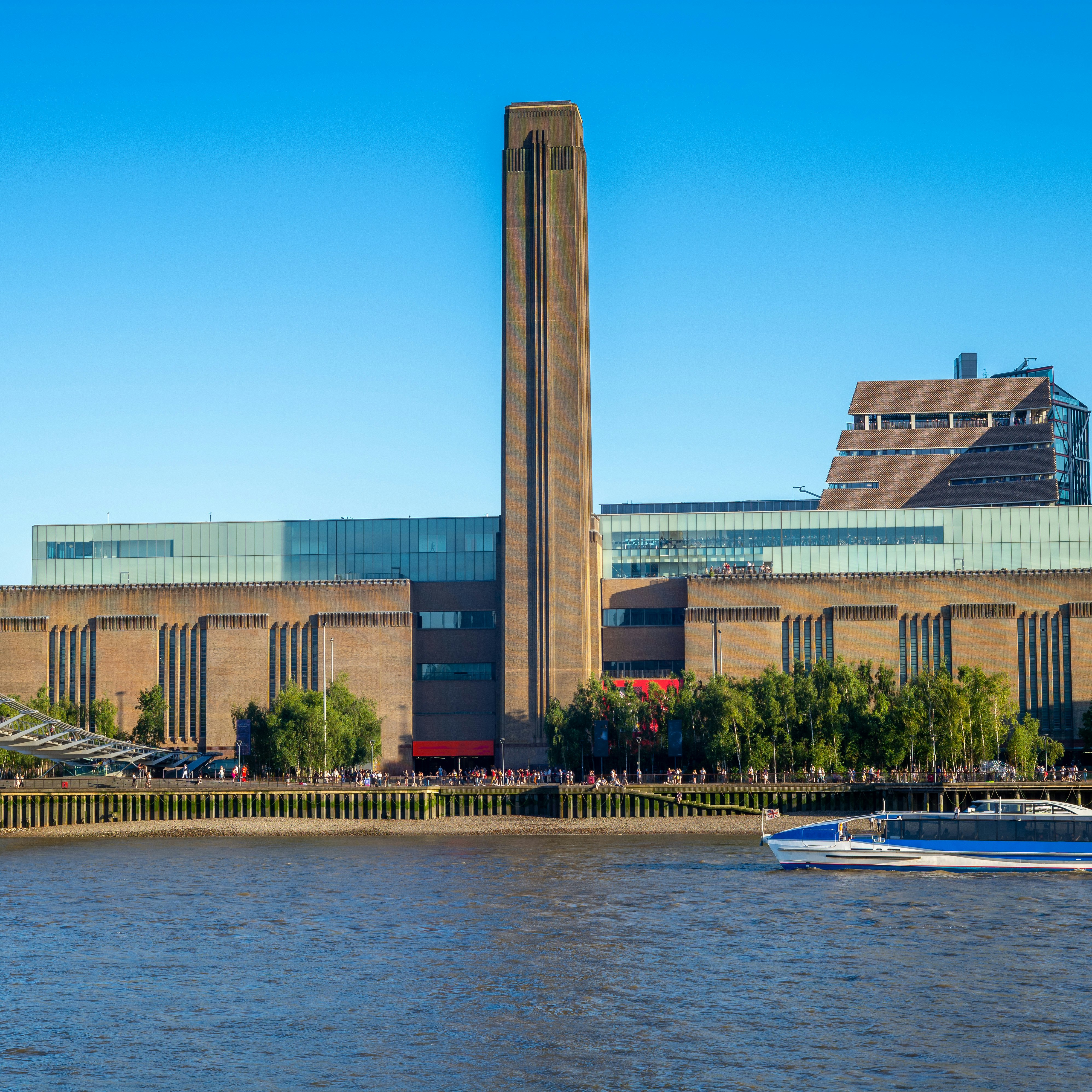 Tate Modern museum on the southern bank of the River Thames.