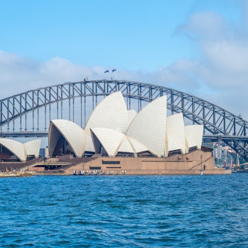 Sydney, Australia - January 5, 2019: sydney opera house, one of the 20th century's most famous and distinctive buildings