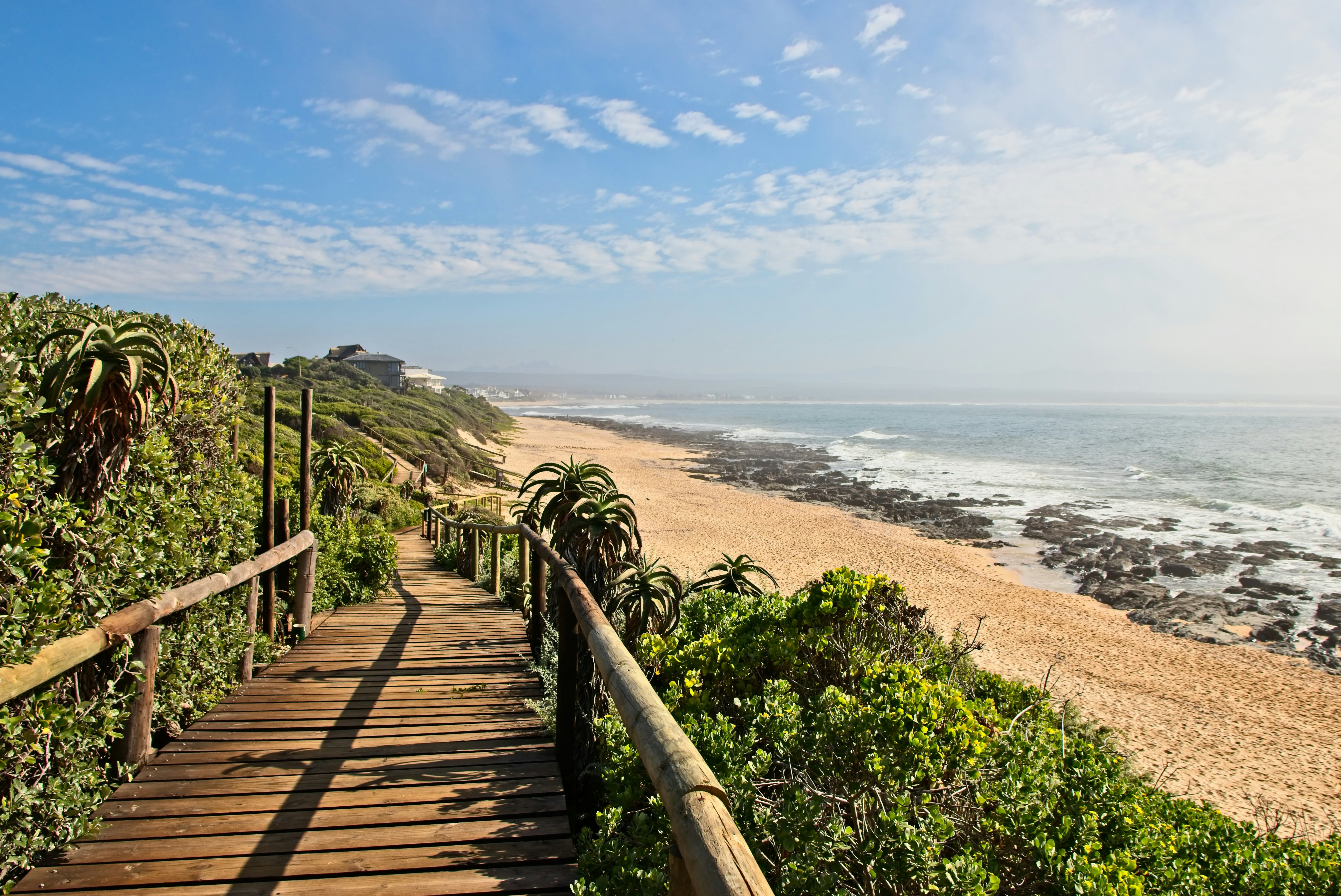 Supertubes beach in Jeffrey's Bay, South Africa, popular surfing beach