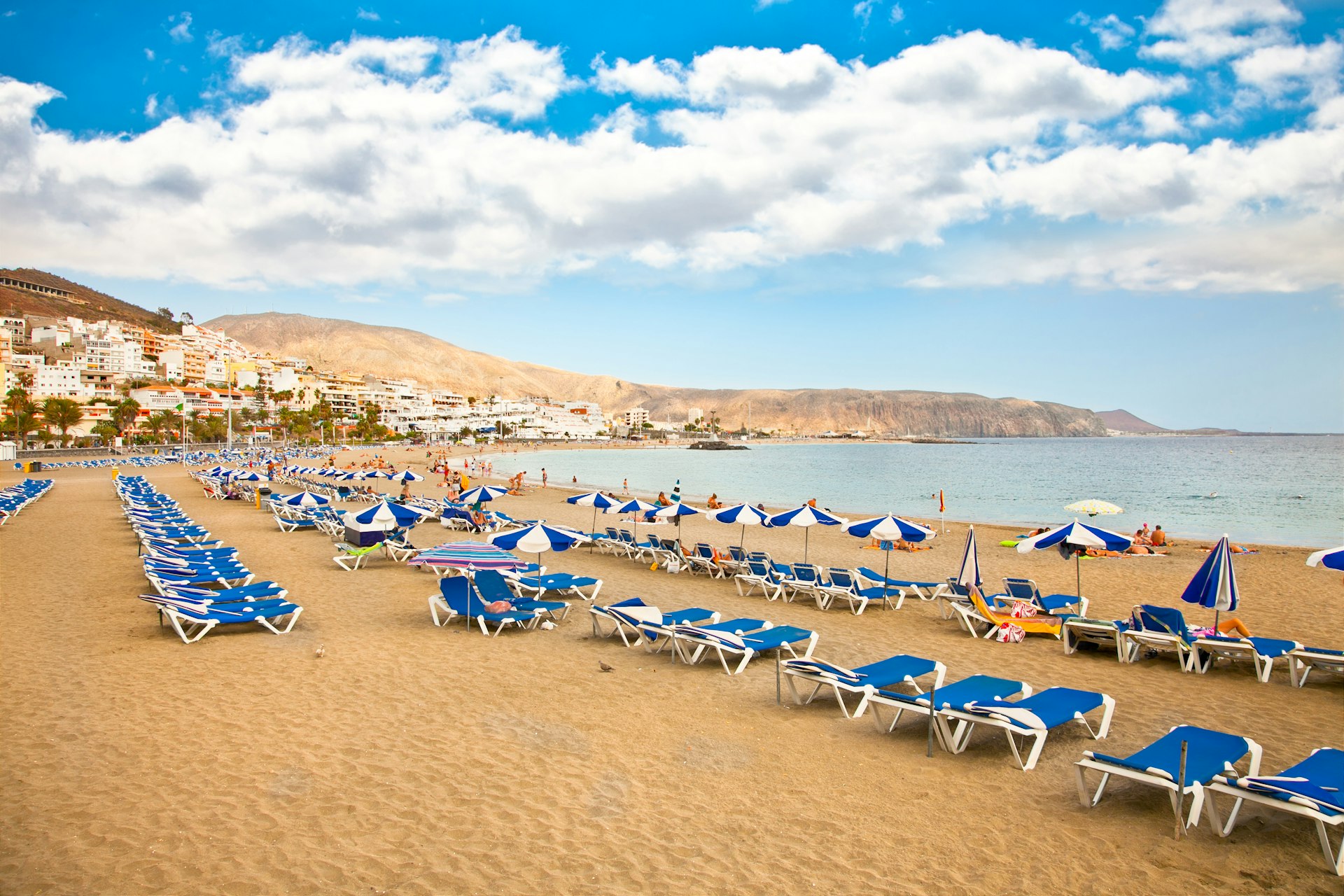 Beach Playa los Cristianos on Tenerife