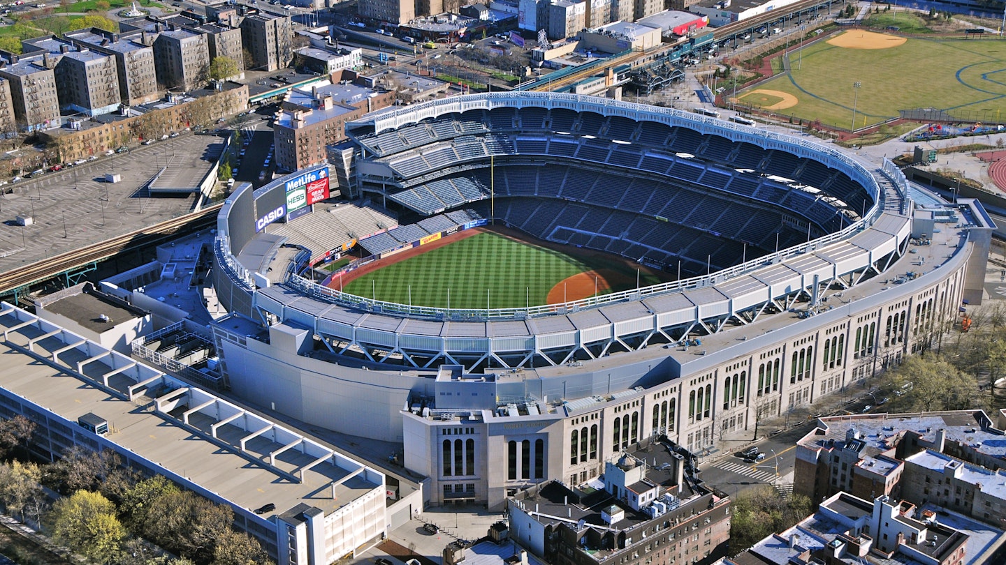 NEW YORK CITY - APRIL 6: The New Yankees Stadium on April 6th, 2012. It was achieved in 2009 and costed $ 1.5 bn. Home of the Yankees it is situated in the Bronx and can host 50000 for Baseball Games