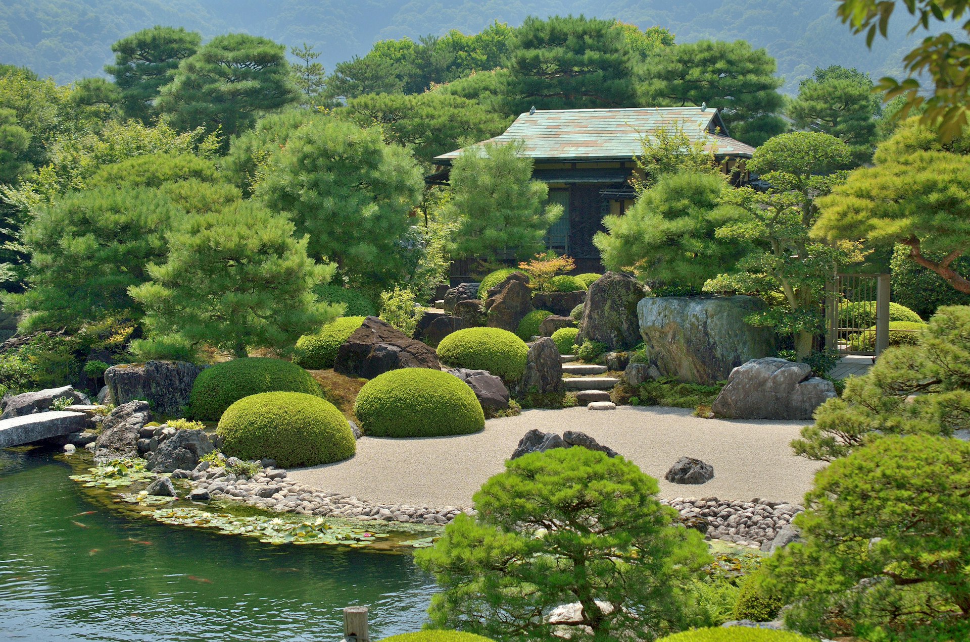 The Japanese garden at the Adachi Museum of Art in the Shimane Prefecture