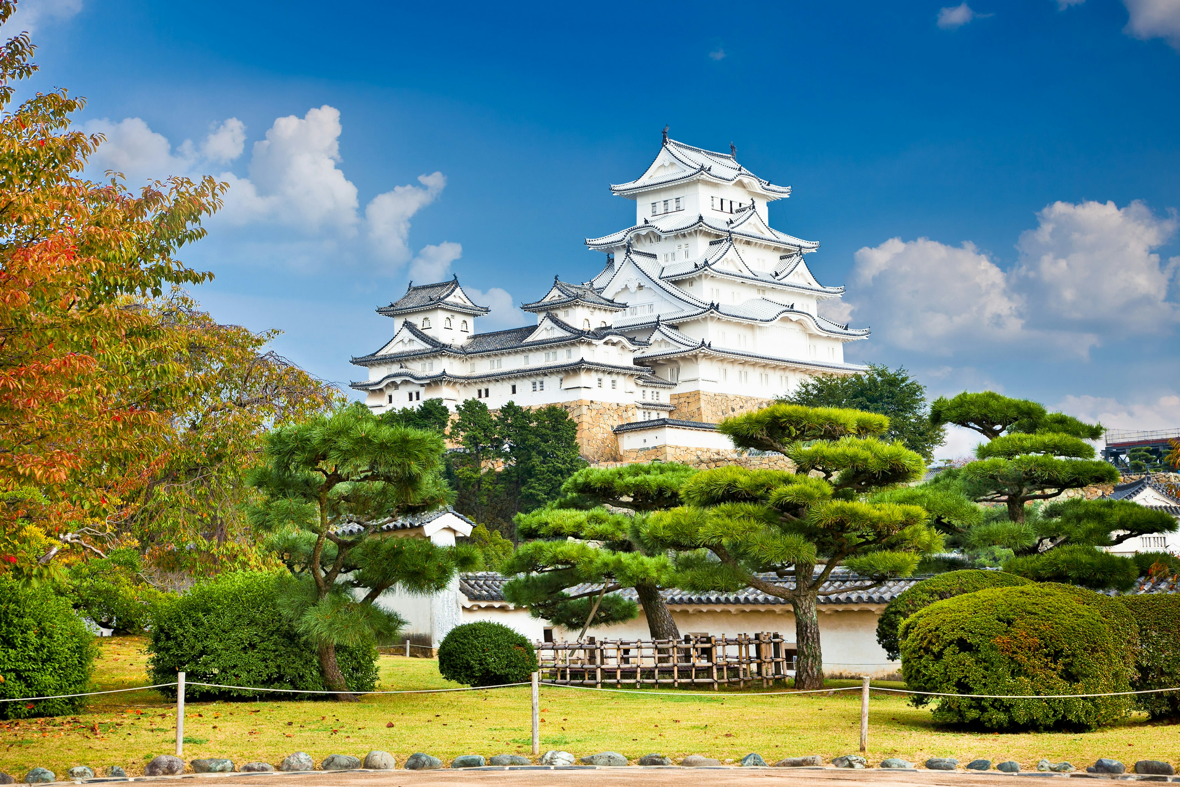 Main tower of the Himeji Castle in Japan