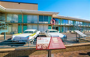 MEMPHIS, USA - NOV 13: National Civil Rights Museum on November 13, 2016. It is built around the former Lorraine Motel, where Martin Luther King was assassinated