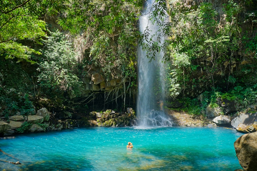 Waterfall at Rincón de la Vieja Volcano in Guanacaste Province.
