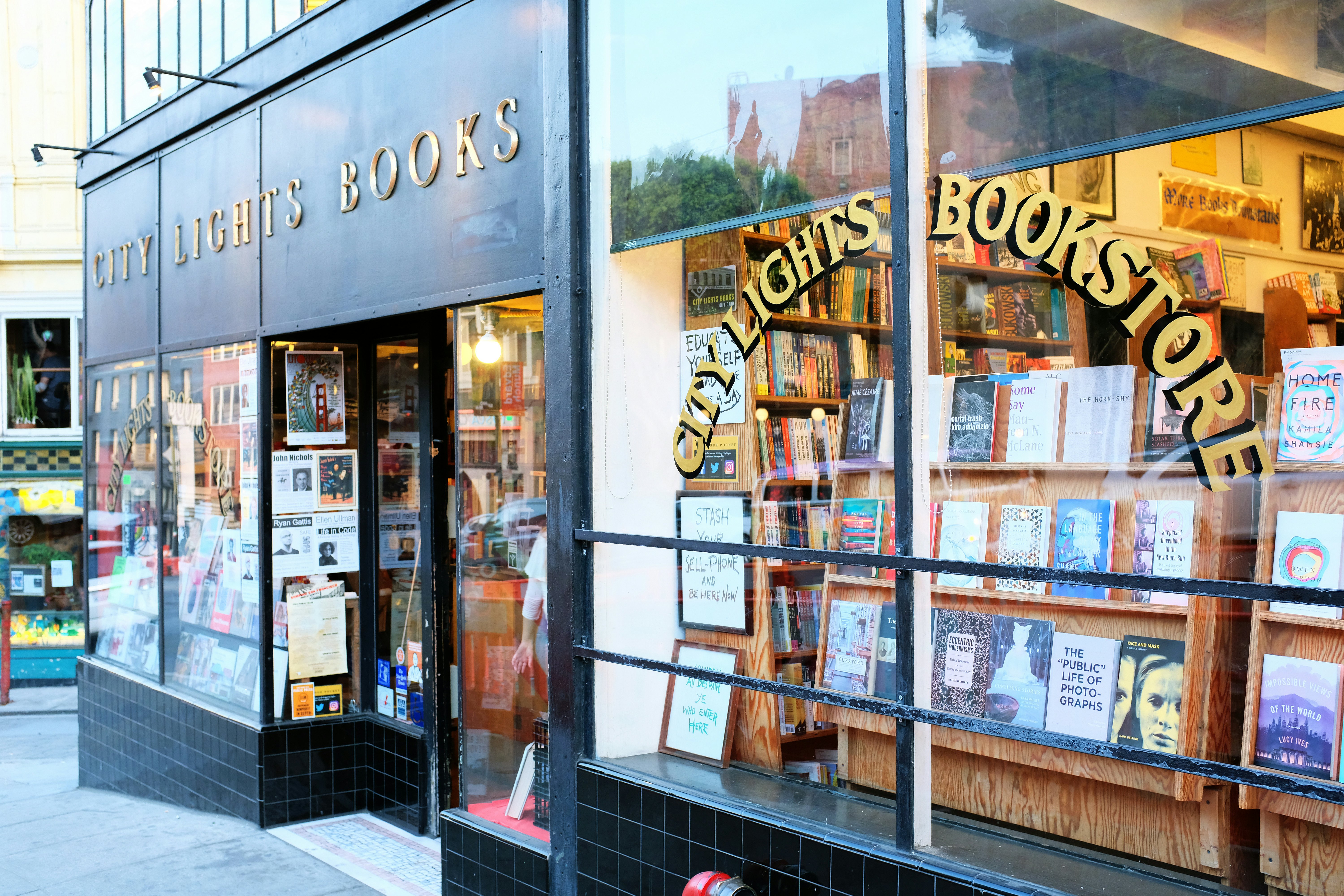 The exterior of City Lights Books.