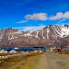 Beuatiful nature of Longyearbyen, Svalbard, Norway.