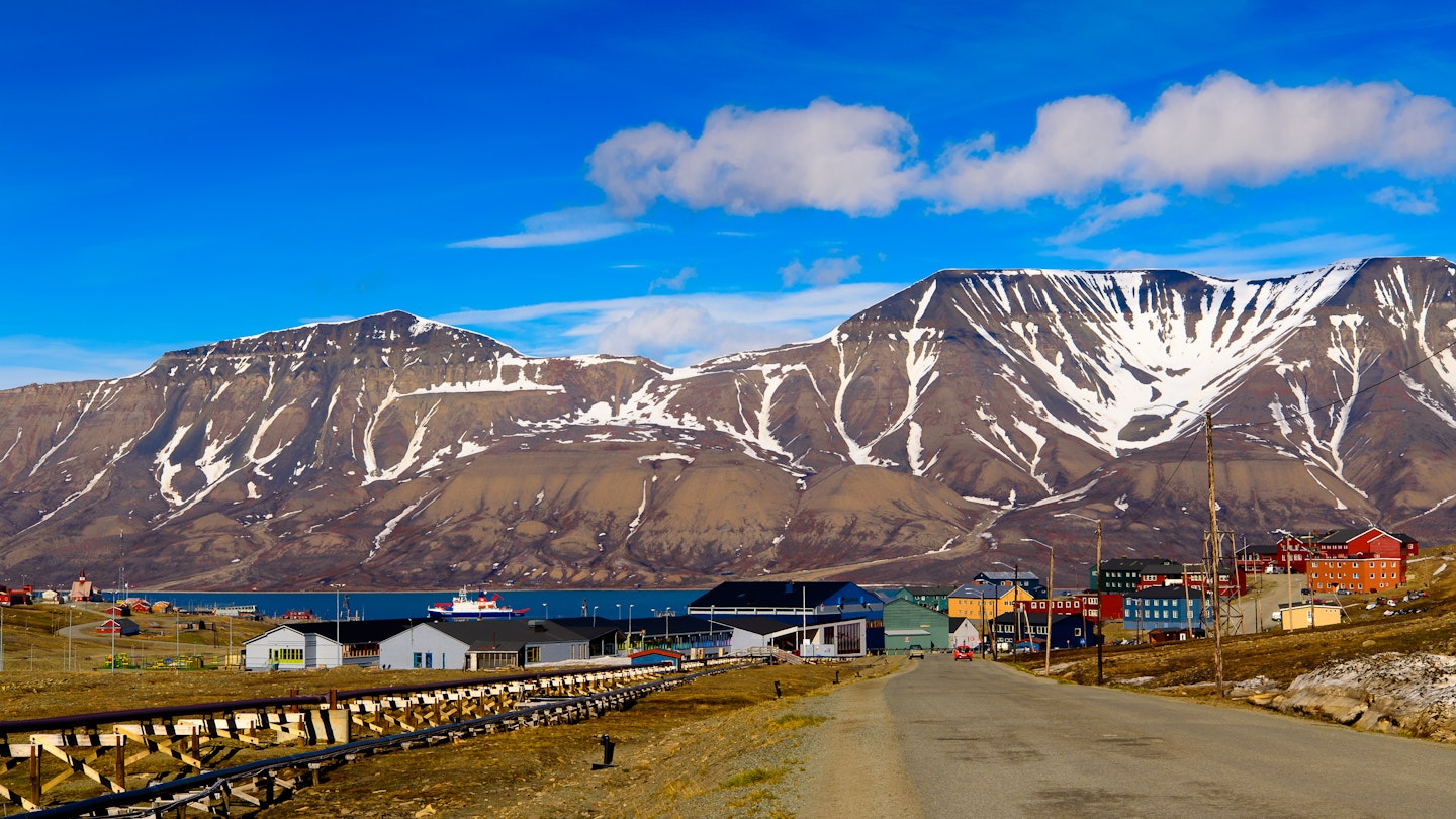 Beuatiful nature of Longyearbyen, Svalbard, Norway.