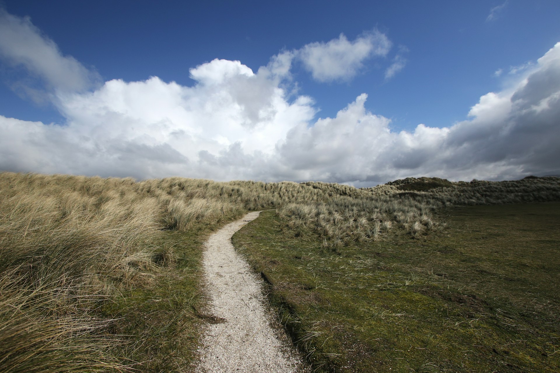 A sandy path at Ynyslas Dunes, Wales
