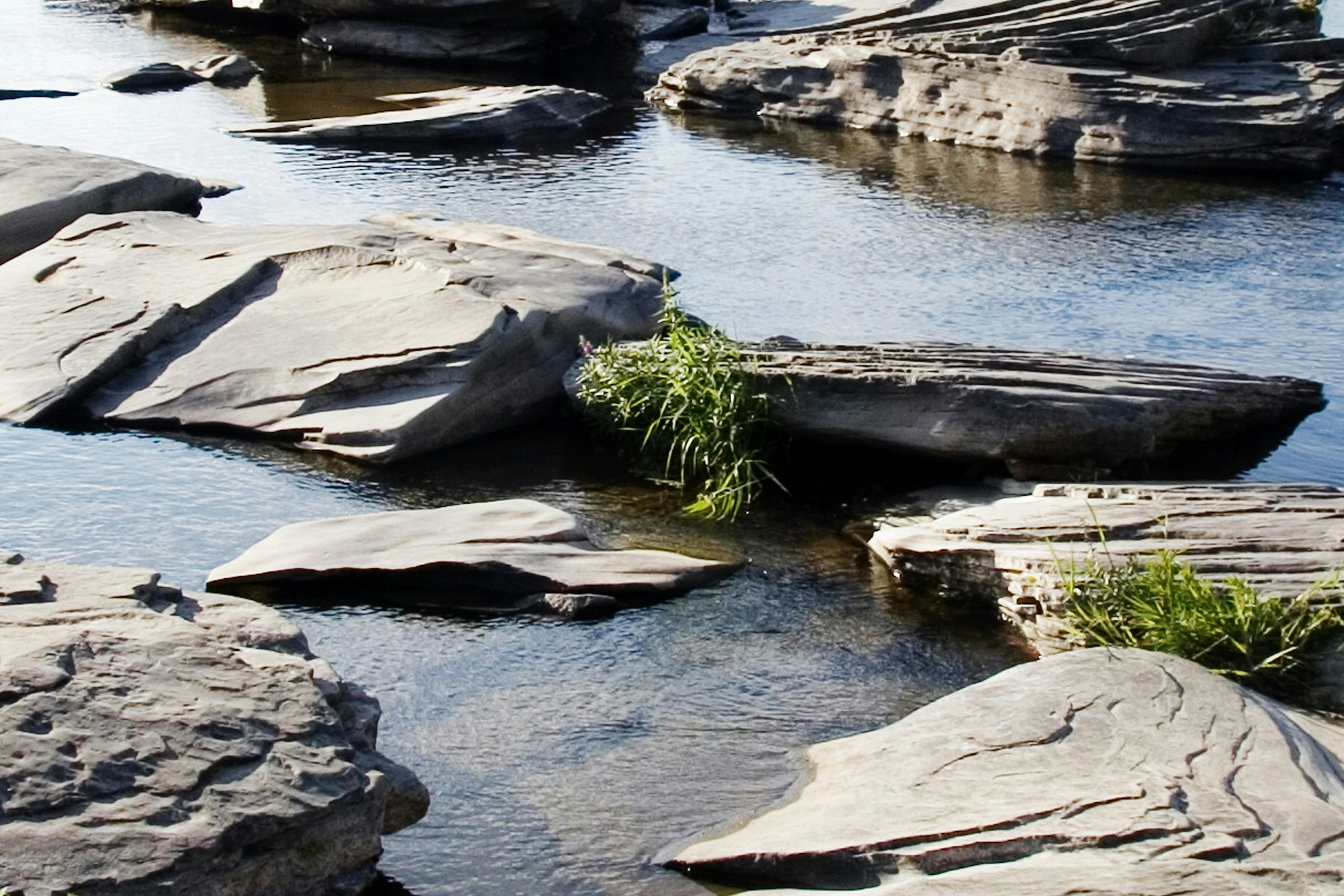 Rcoks in the river at Upper Delaware Scenic & Recreational River