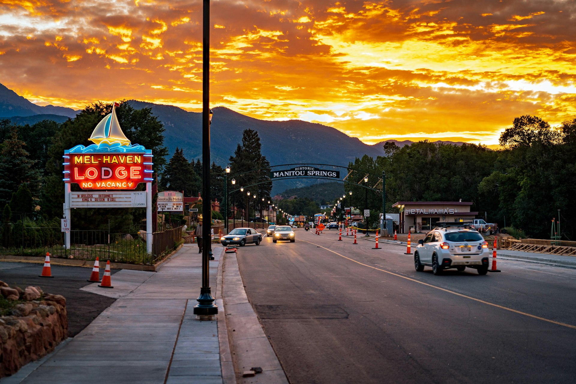 Manitou Springs, Colorado, USA - Small town near Colorado Springs