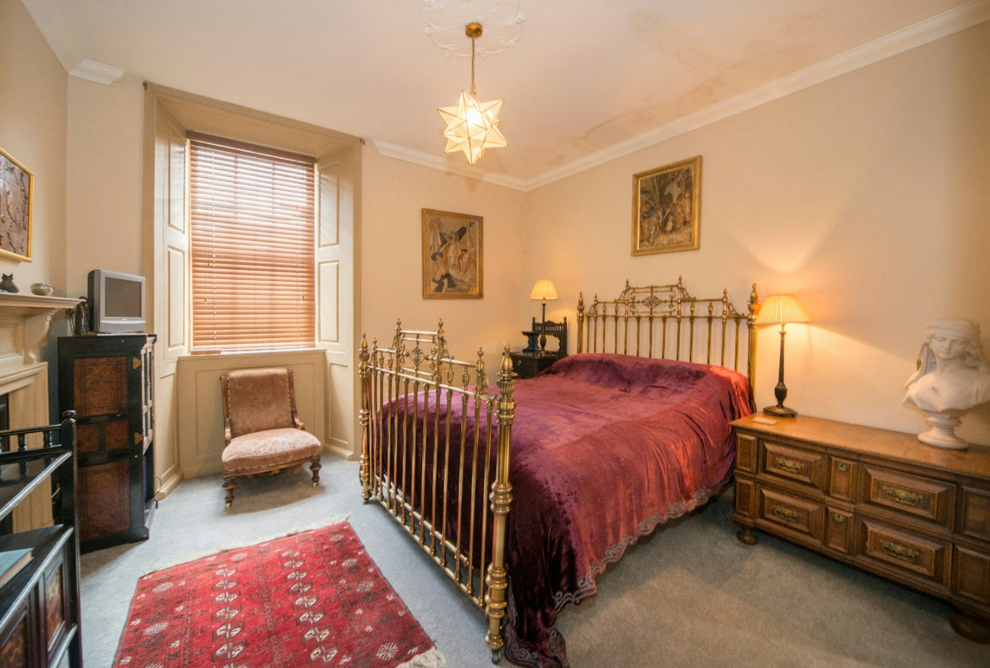 A bedroom at Castle of Park in Scotland