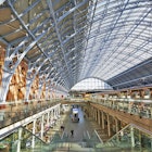 St Pancras Station interior.
