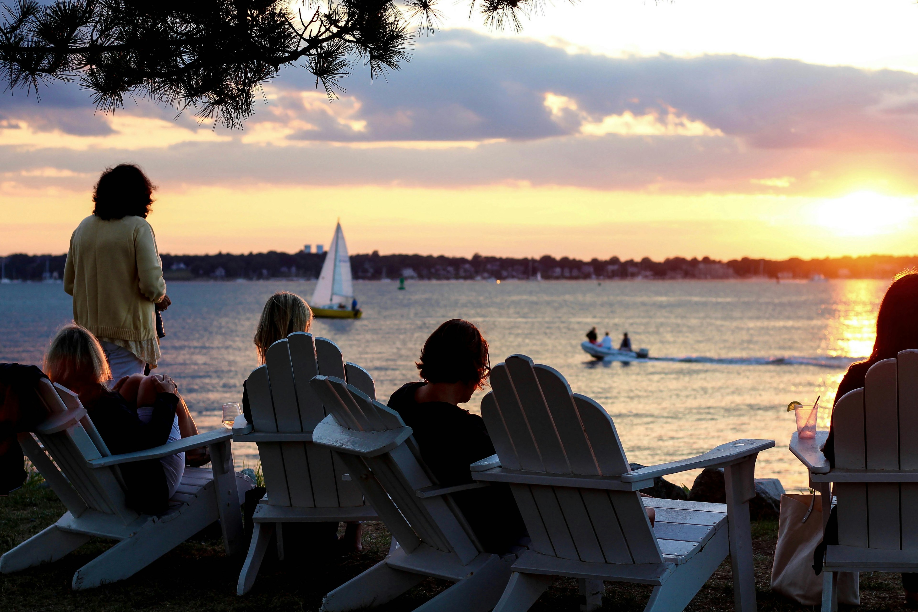 Gurney's Resort & Marina, View of Narragansett Bay, Jamestown RI in the background