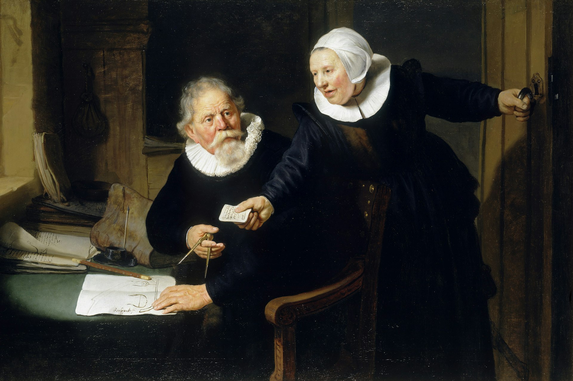 Rembrandt van Rijn, Portrait of Jan Rijcksen and his Wife, Griet Jans, (‘The Shipbuilder and his Wife’), 1633