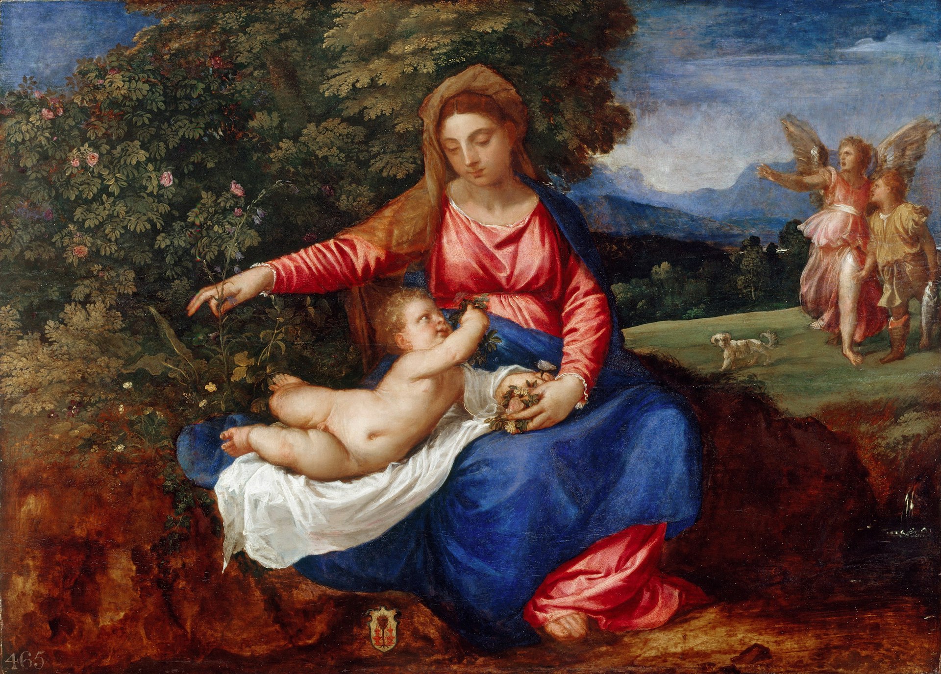 Titian, Madonna and Child with Tobias and the Angel, c.1537