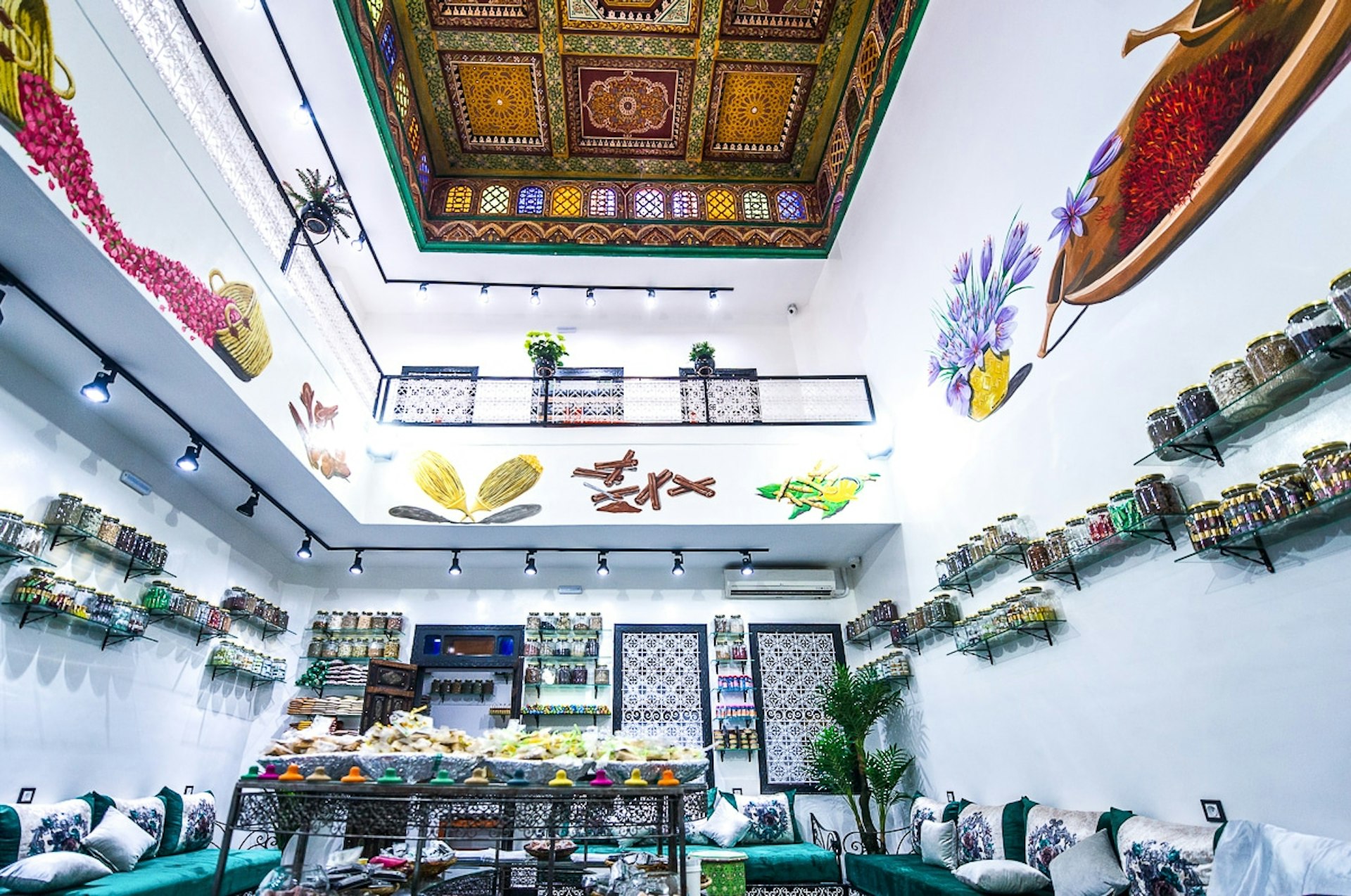 A herbal shop in Marrakesh