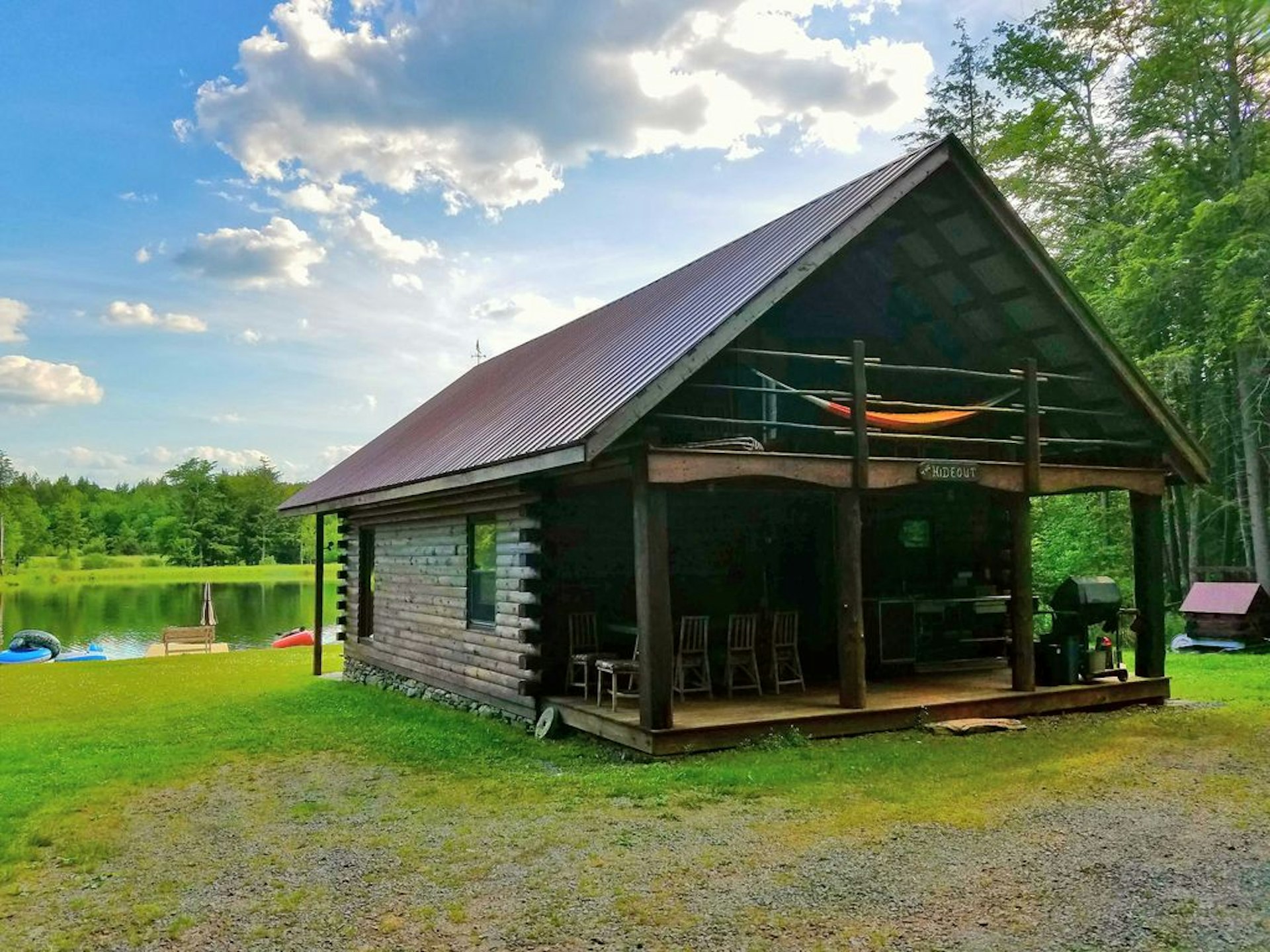 A cabin in Roscoe, NY, on Paradise Pond