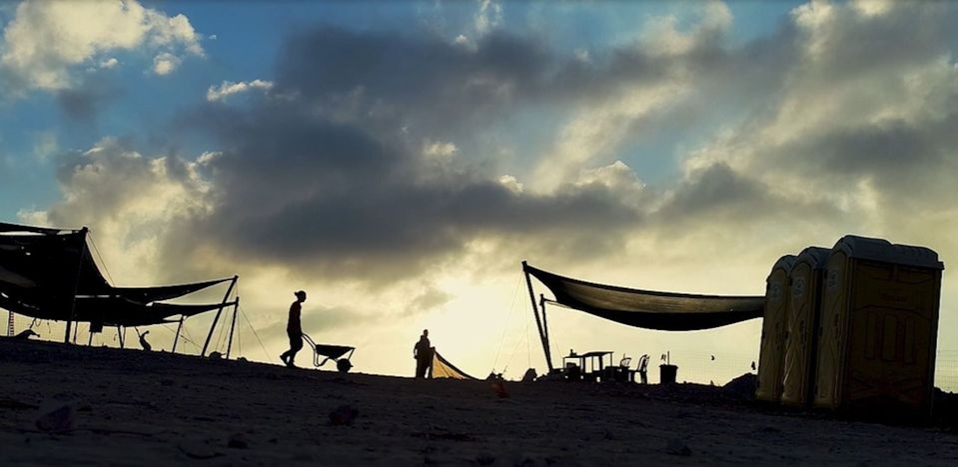 People working on an archaeological excavation in Israel