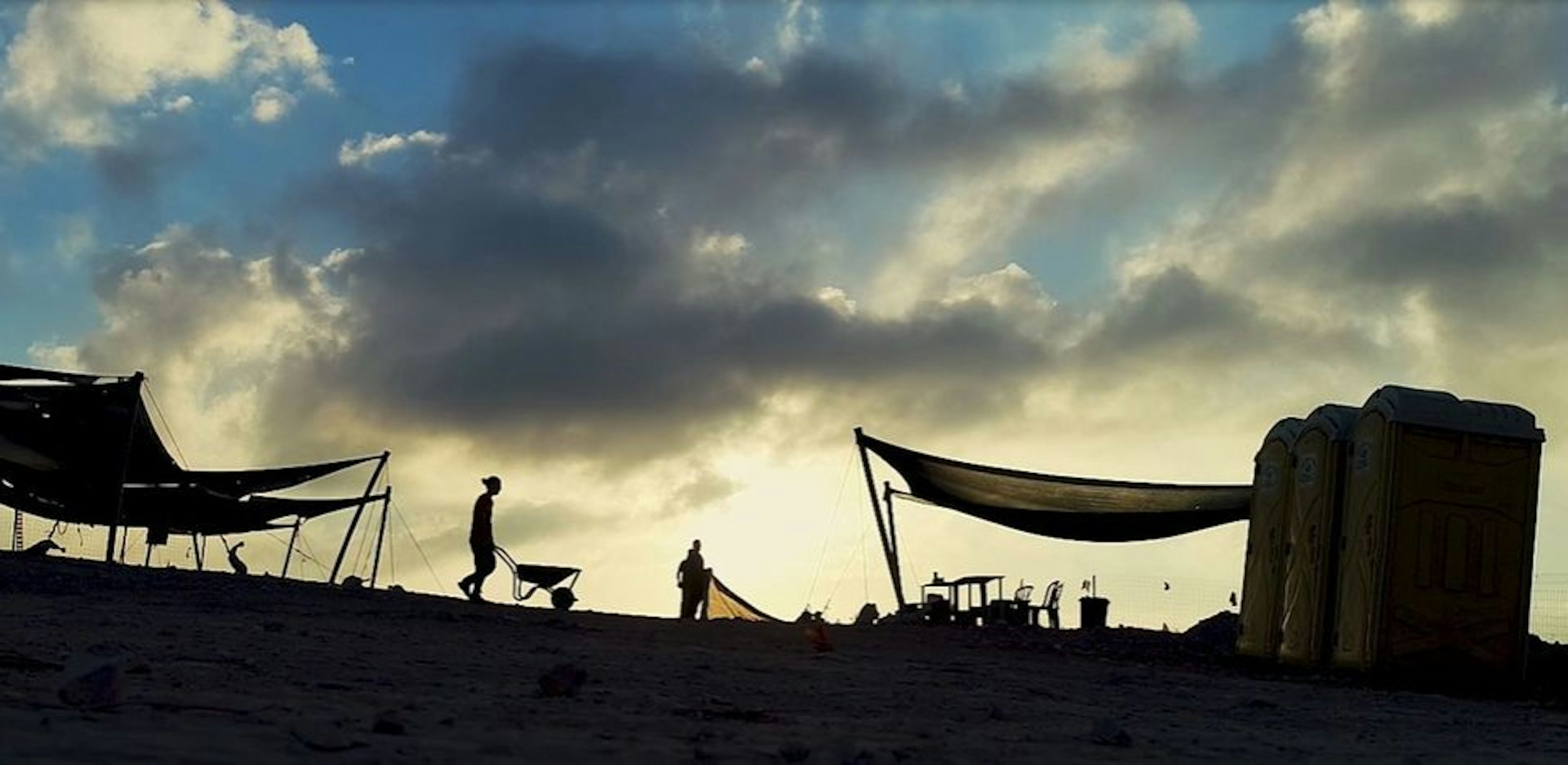 People working on an archaeological excavation in Israel