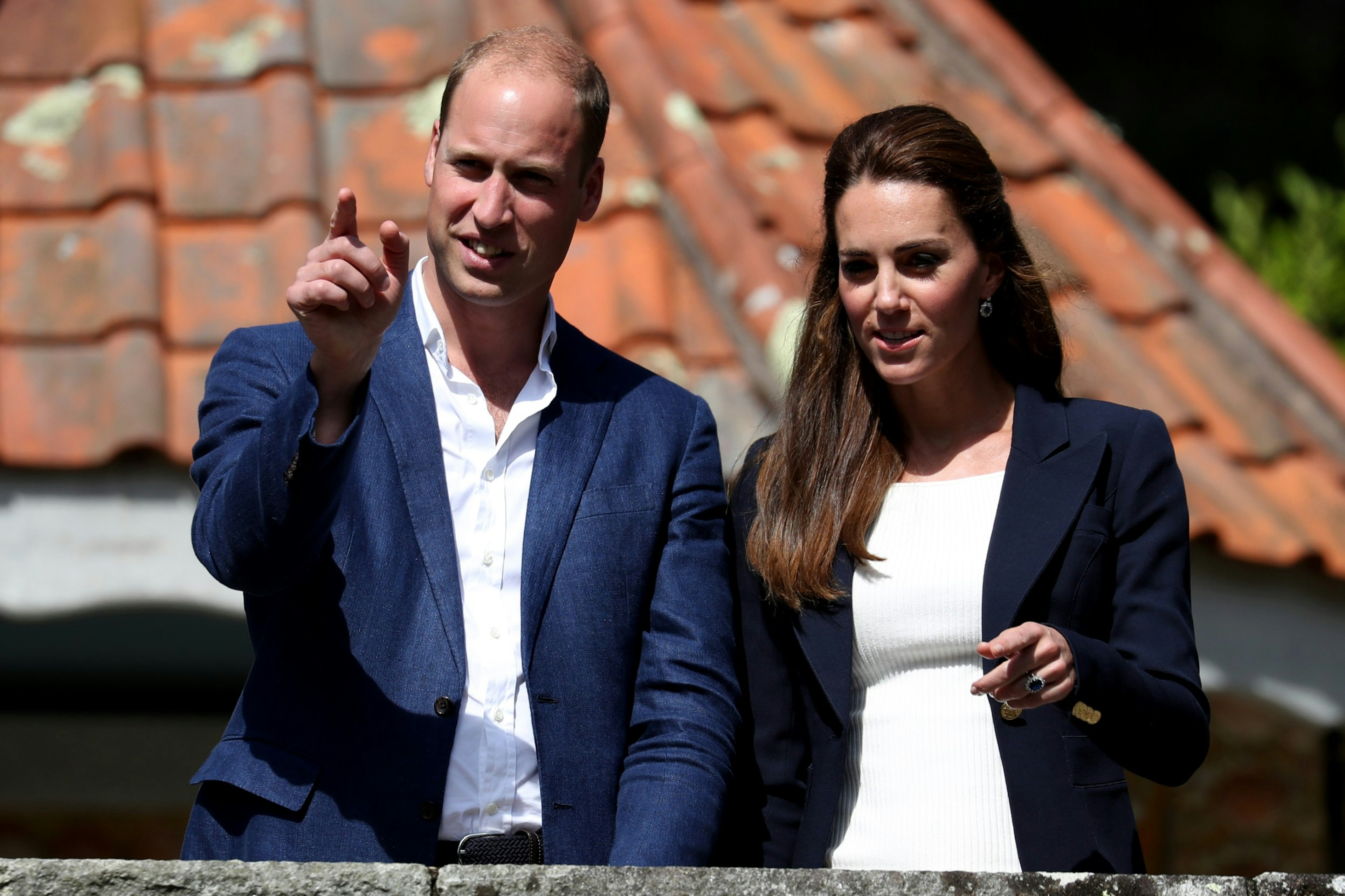 Prince William and Catherine, Duchess of Cambridge, at the Tresco Abbey Gardens in 2016