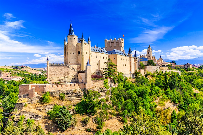 Visit El Alcázar in Segovia on a day trip from Madrid, it is said to have inspired Walt Disney's design of Sleeping Beauty's Castle © emperorcosar / Shutterstock