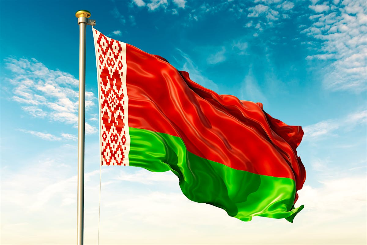 Круглый флаг Беларуси фото
