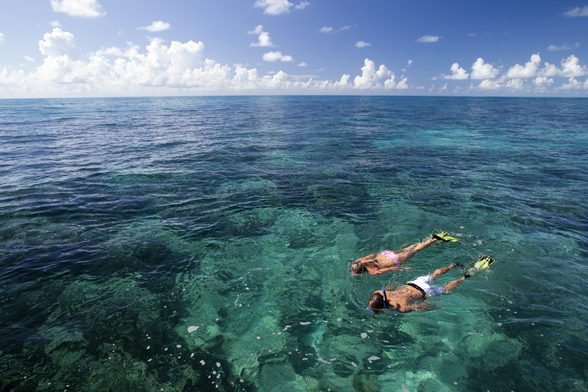 Snorkeling at Grecian Rocks, Key Largo, in Florida Keys National Marine Sanctuary