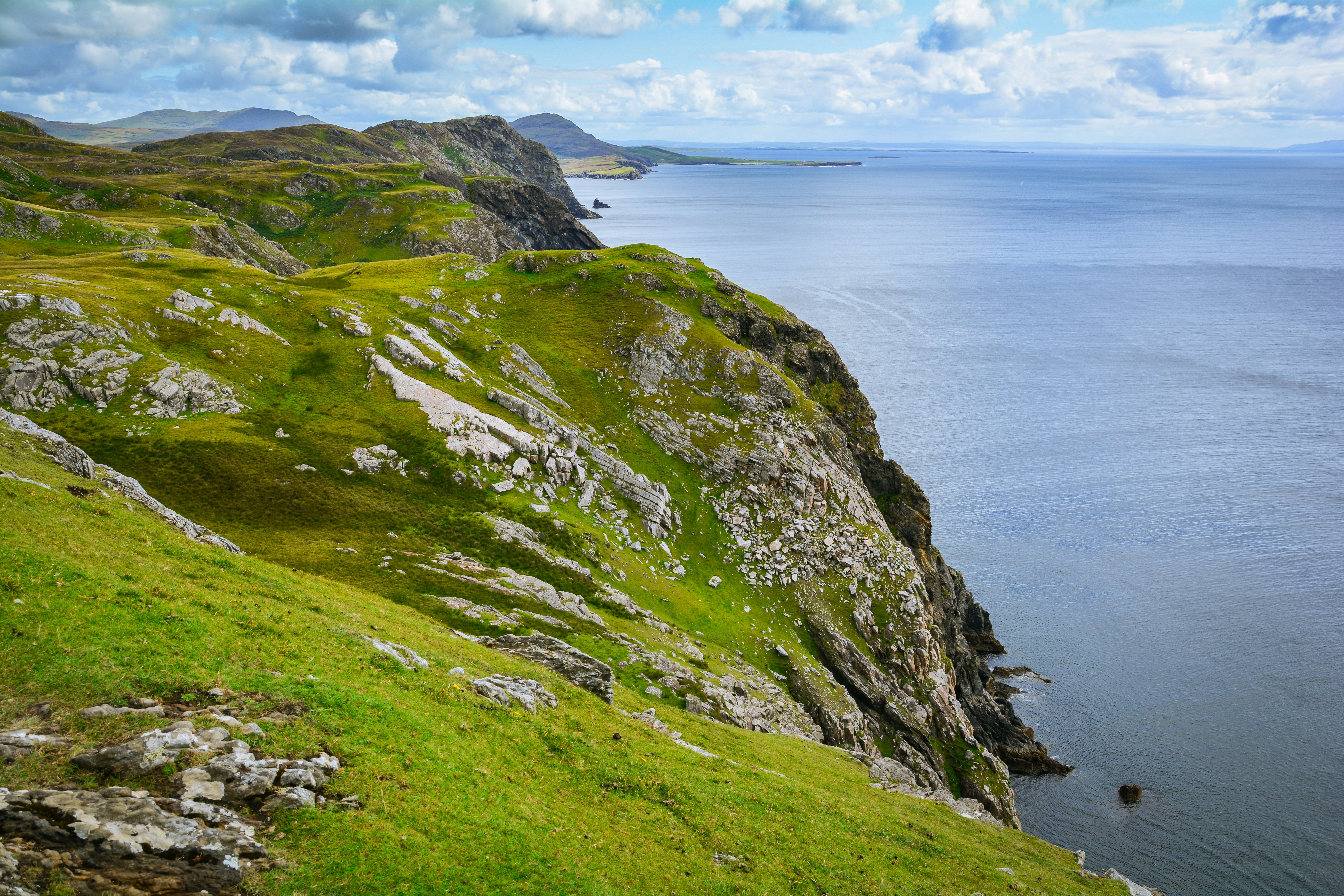 Coastal cliffs near the Slieve League in County Donegal.