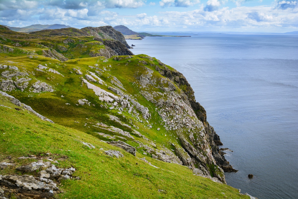 Coastal cliffs near the Slieve League in County Donegal.