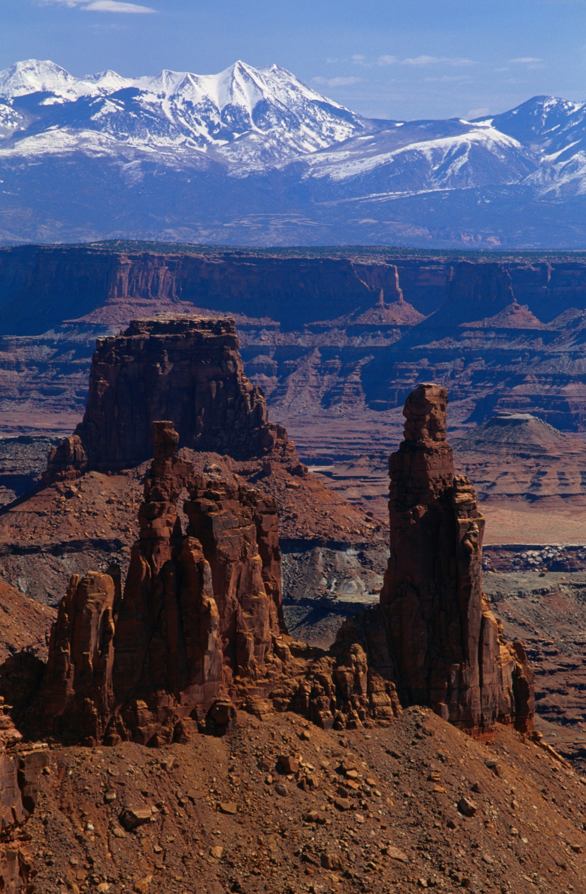 Islands in the Sky and the amazing Washerwoman Arch in Canyonlands National Park. Much of the landscape in this part of country was formed by the natural flow of the Colorado River.