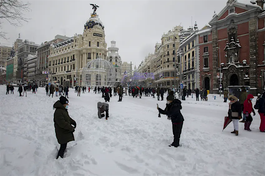 Madrid Is Blanketed By Its Heaviest Snowfall In Decades Madrid Is Blanketed By Its Heaviest Snowfall In Decades
