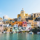 The vibrant colors of the town of Procida, Italy