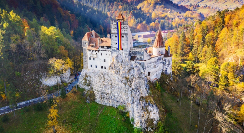 The medieval Castle of Bran, known for the myth of Dracula.