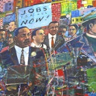 Atlanta, Georgia, USA - October 9, 2014: Martin Luther King Jr. Mural at the National Historic Site in Atlanta, GA
