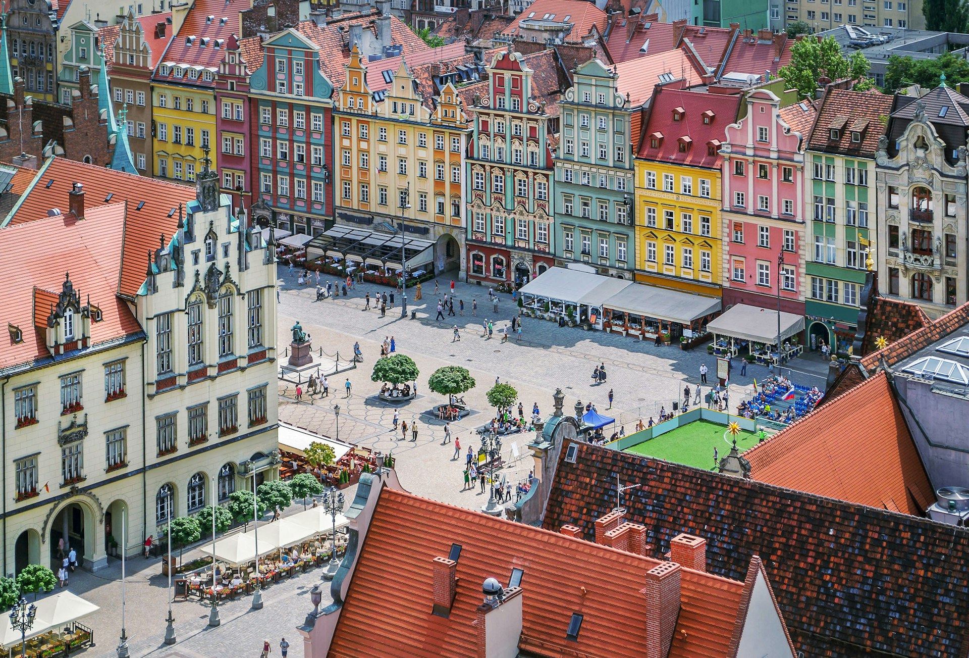 The market square in Wroclaw, Poland