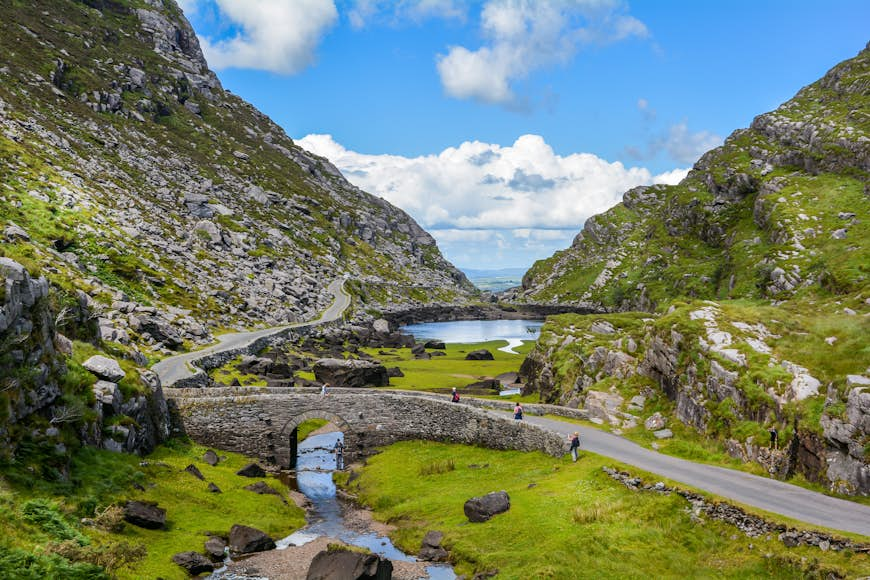 Stone bridge at the Gap of Dunloe in County Kerry.