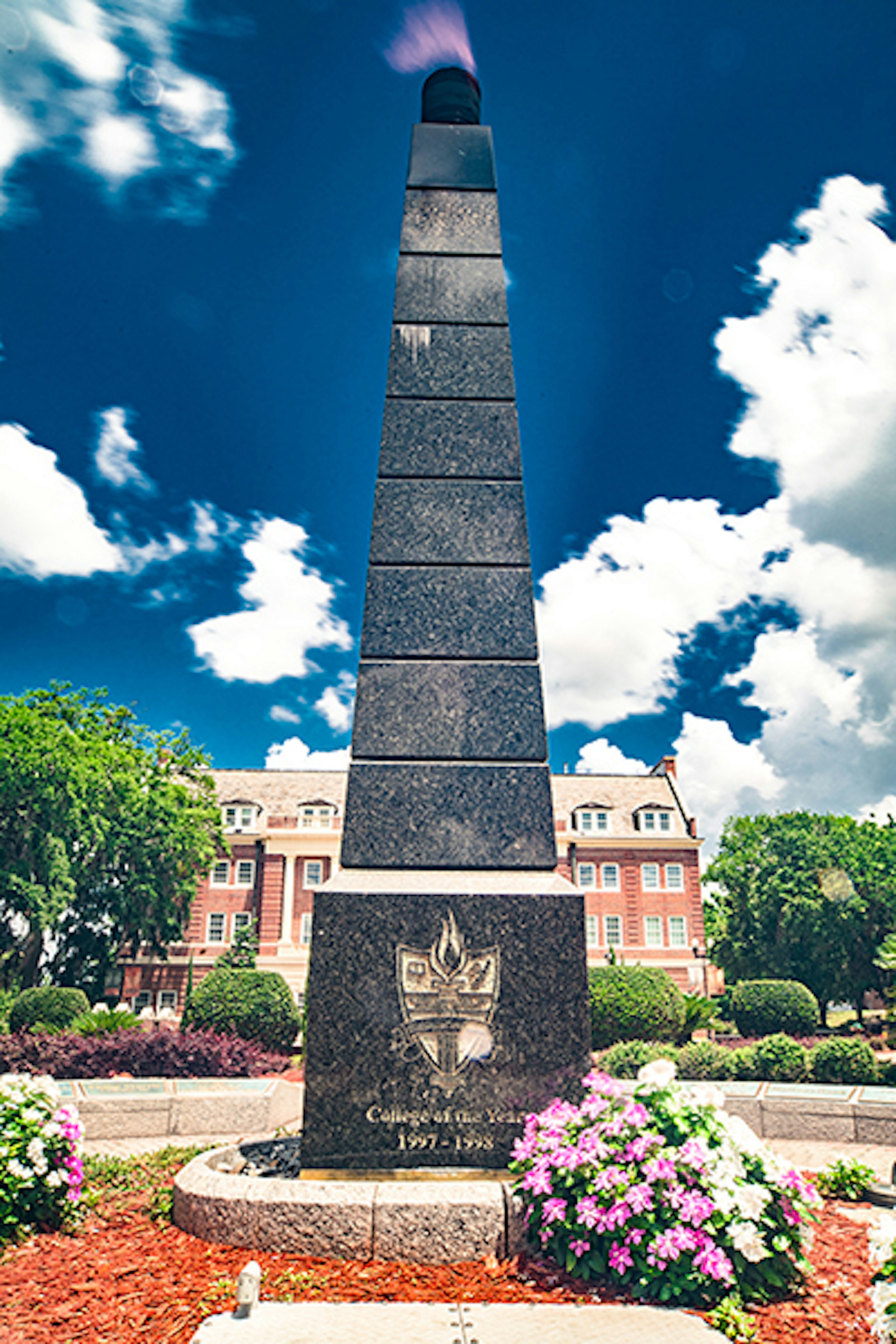 View of the Eternal Flame monument on the Florida A&M campus