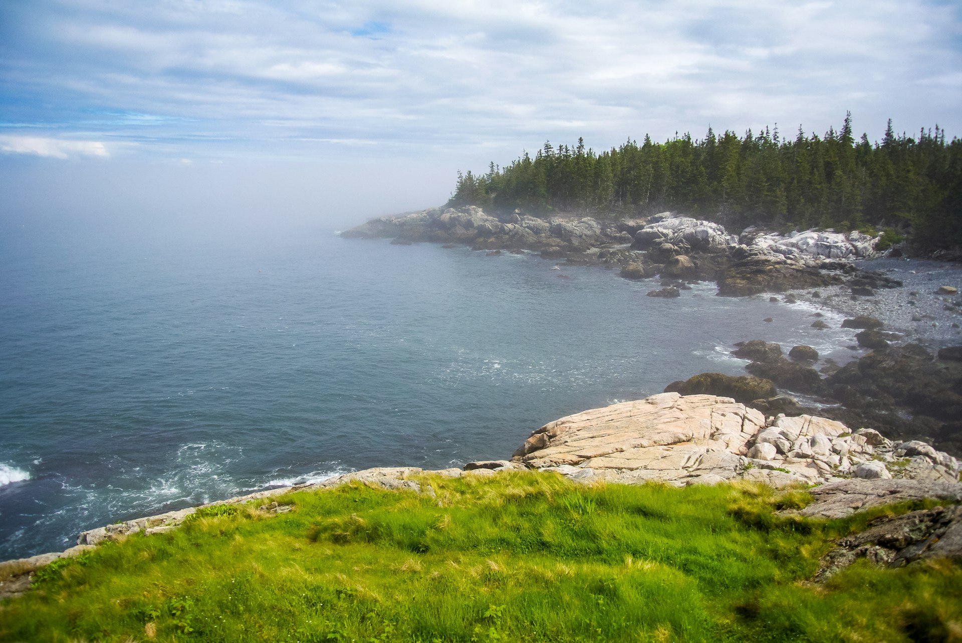 Foggy Bay on Isle au Haut, Acadia National Park, Maine