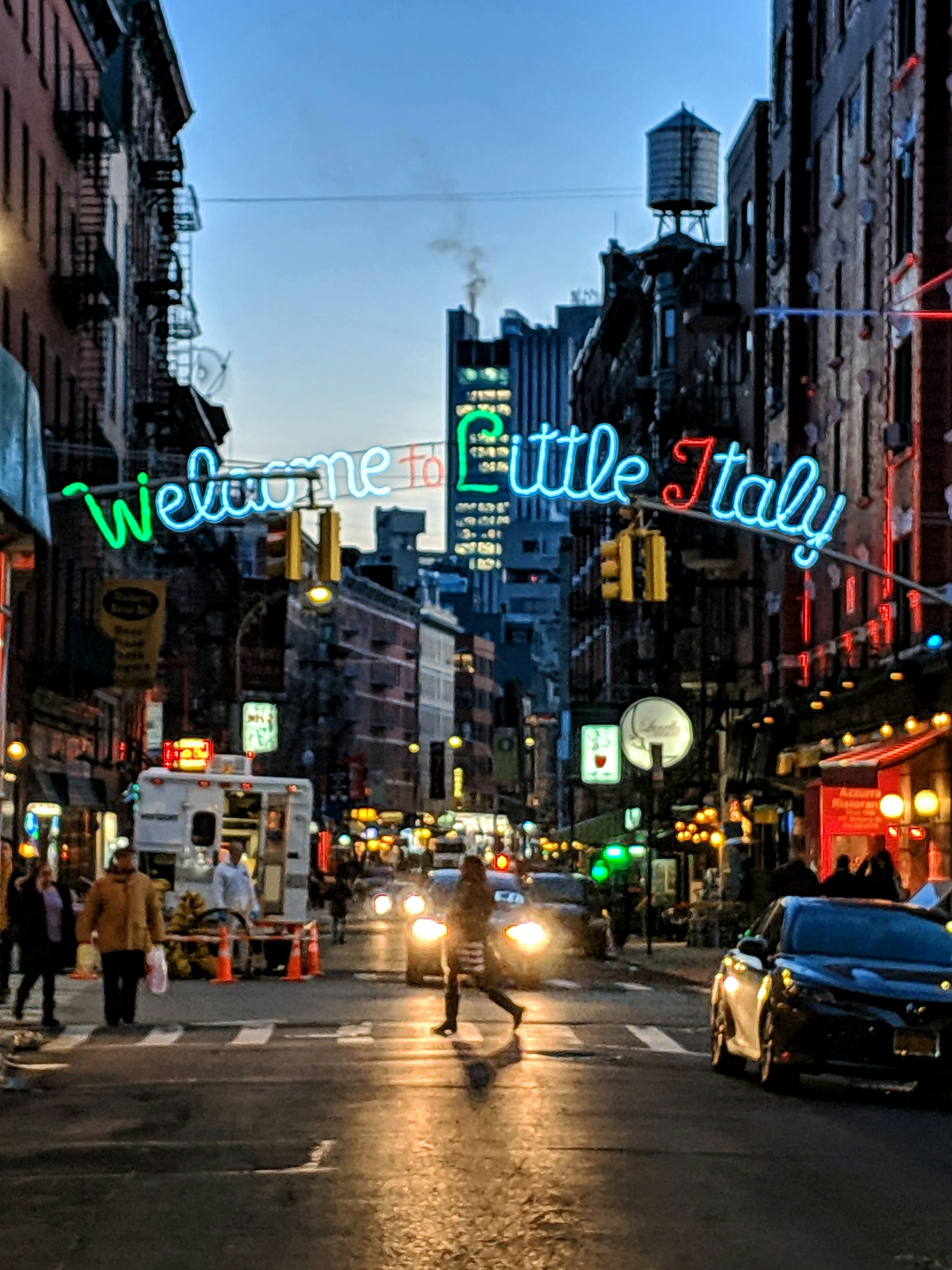 Welcome to Little Italy sign, New York City