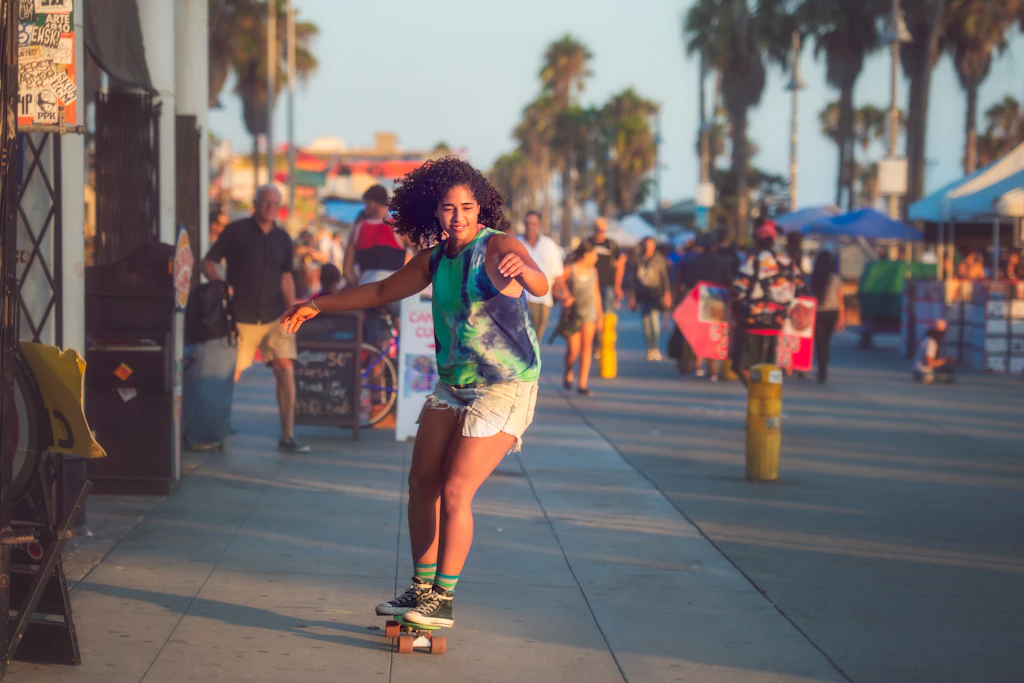 Venice Beach Skateboard Girl Venice Beach Skateboard Girl