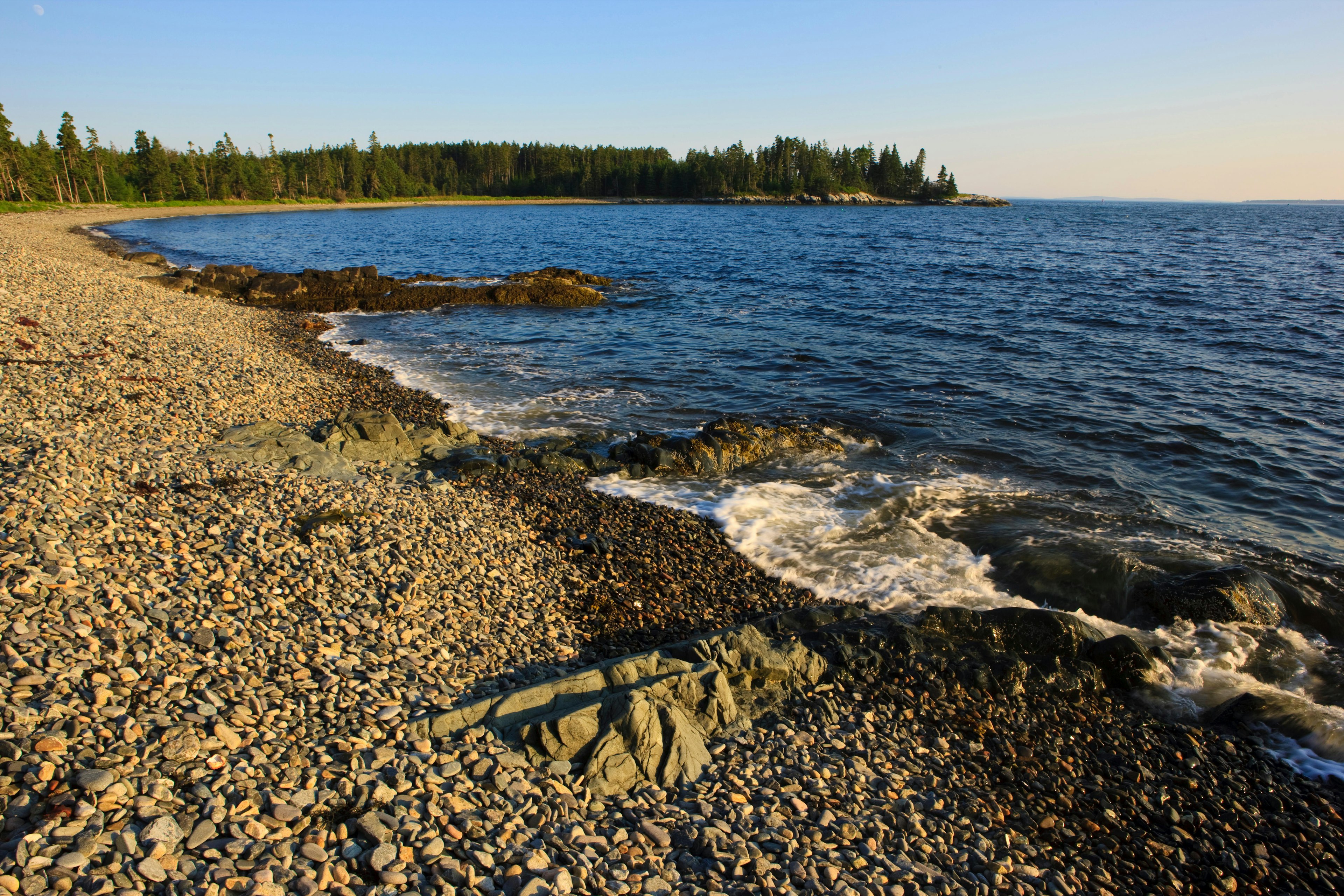 The coastal scenery of Whistler Cove on Maine's Great Cranberry Island. Near Mount Desert Island and Acadia National Park.