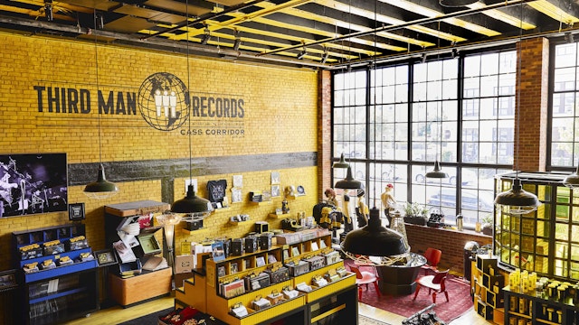 Third Man Records occupies a former factory in Midtown.
