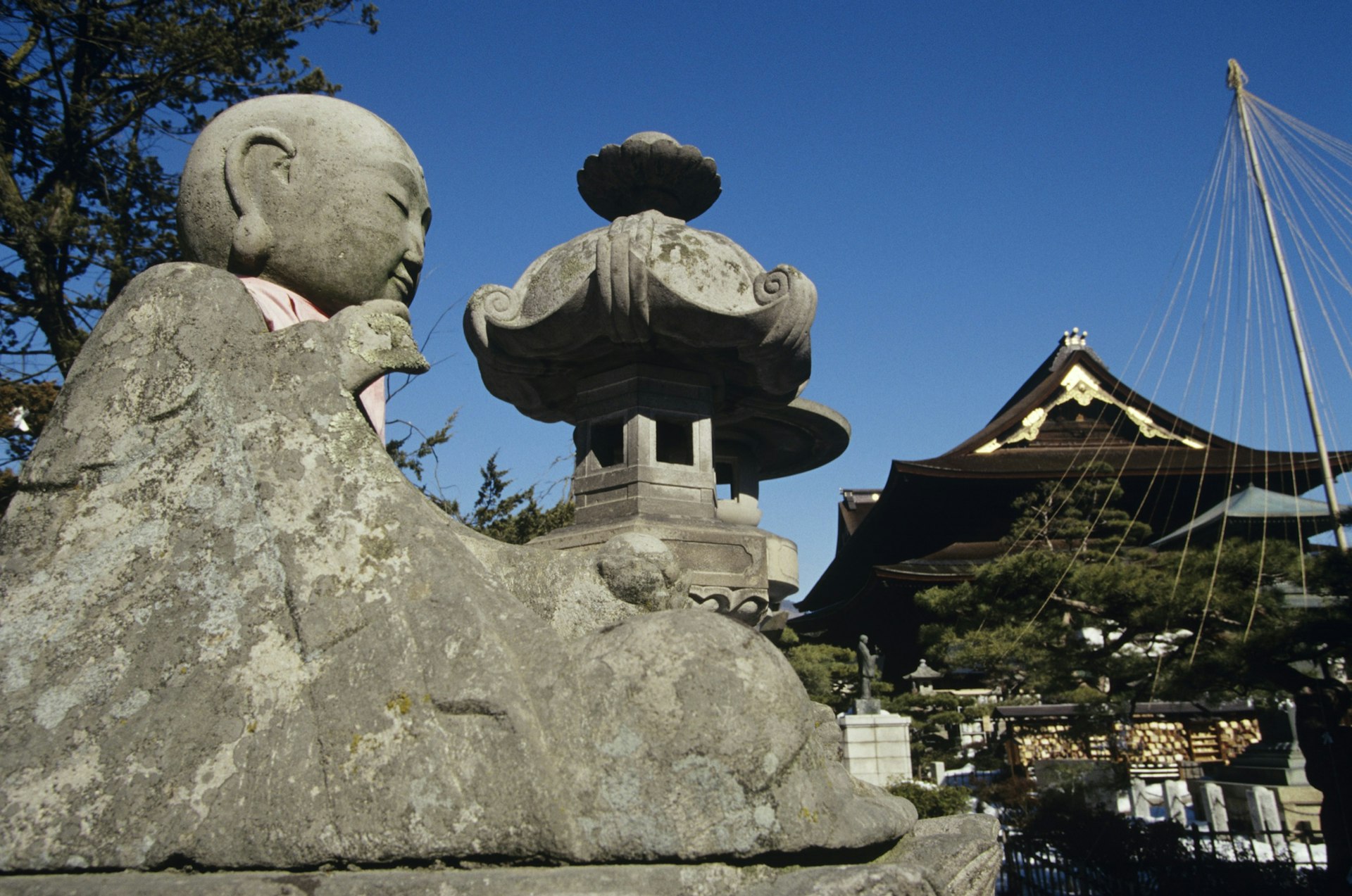 Japan, Nagano Prefecture, Zenko-ji Temple, statue of Jizo Bodhisattva