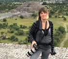 Photographer Amanda McCadams at Teotihuacan