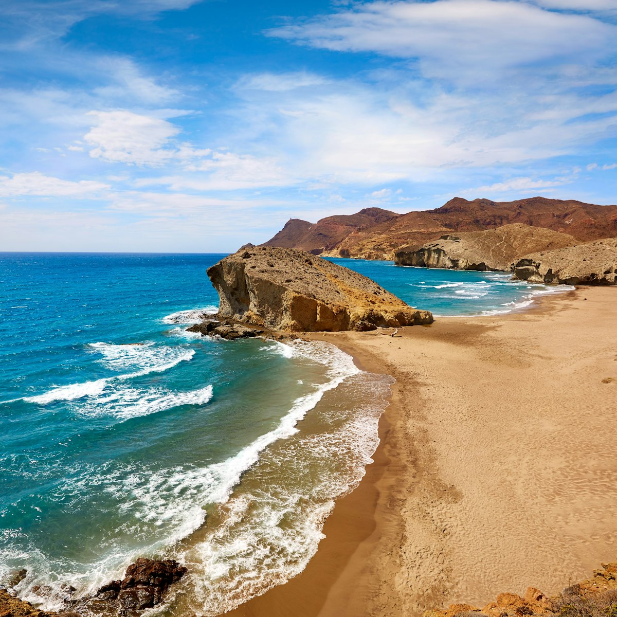 Playa de Monsul beach at Cabo de Gata.